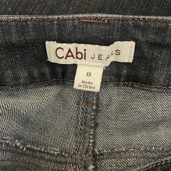 CAbI Women Jeans 8 Black Skinny Leg Stretch Streetwear Y2K Sustainable Denim - Picture 3 of 14